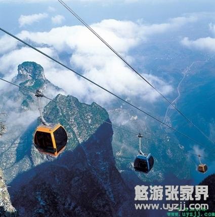 有著世界上最長(zhǎng)索道的天門(mén)山